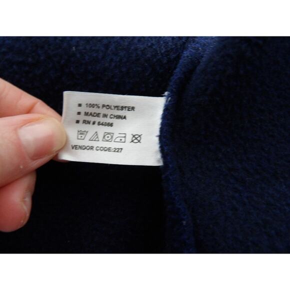 Rocawear Hoodie Mens 5XB Full Zip Navy Blue Y2K Hip Hop Urban Logo Rap READ FLAW - Picture 11 of 13